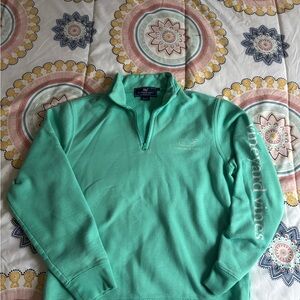 Vineyard Vines Seafoam Green Fleece Pullover